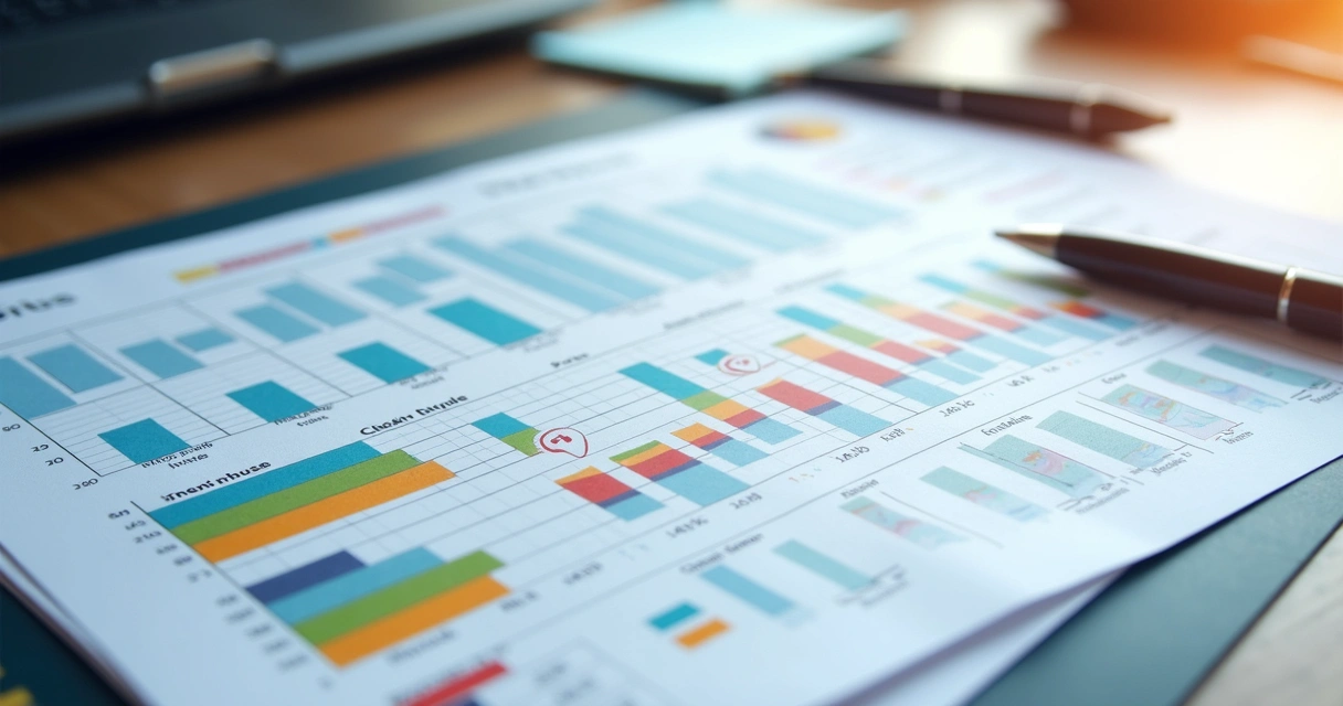 Gráfico de segmentação de clientes por cores e tipos 