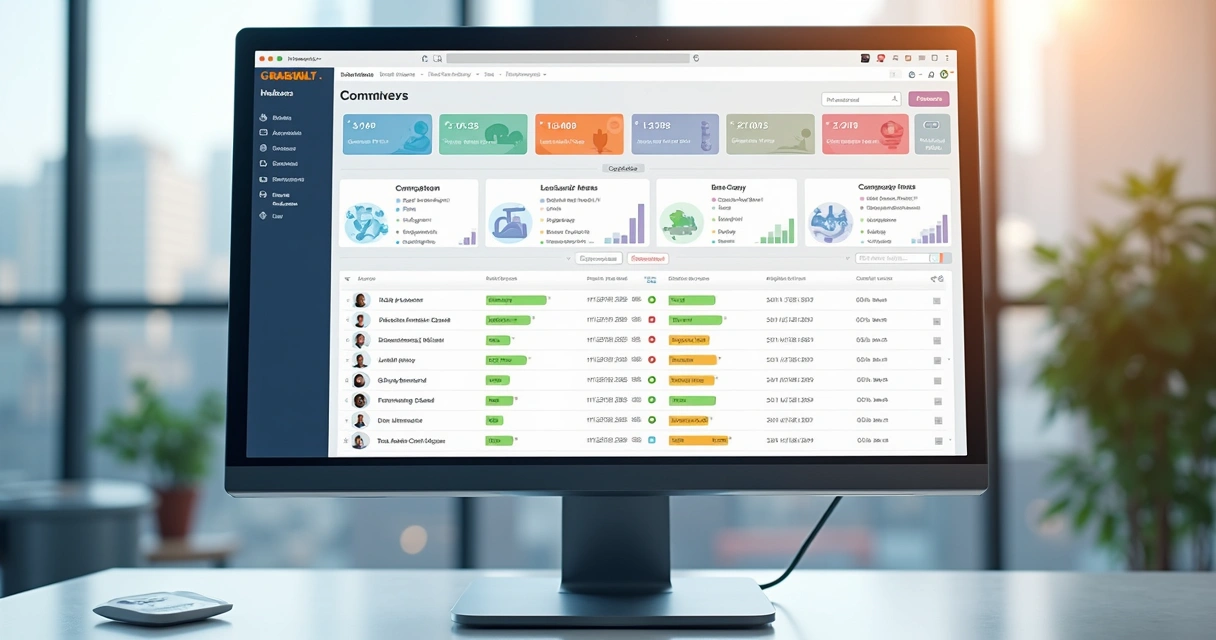 Segmentação de clientes em uma tela SaaS de dados 