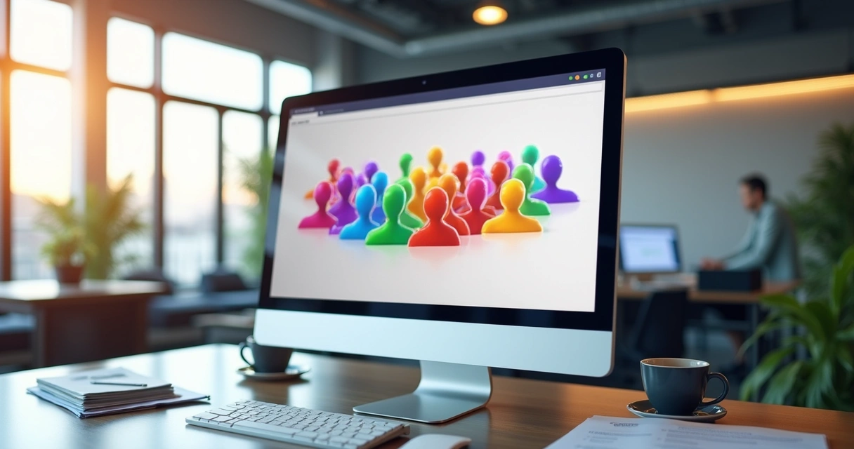 Visualização de clusters de clientes em gráfico colorido