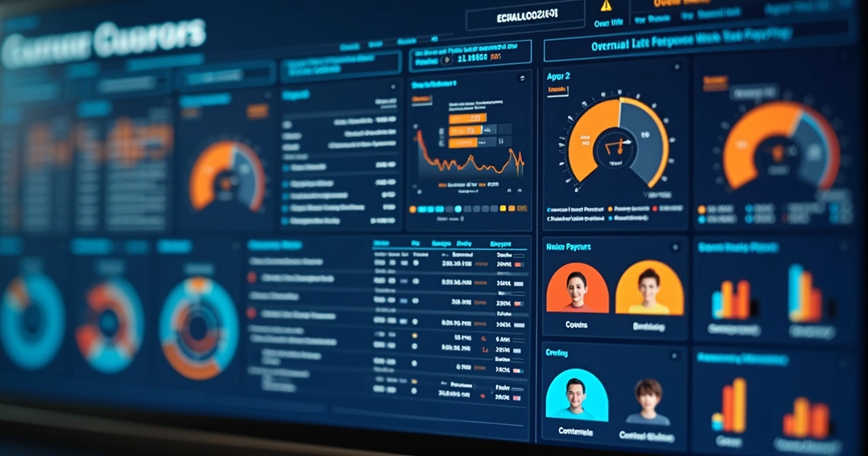 Dashboard mostrando segmentação de clientes para cobrança 