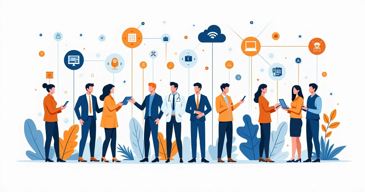 Gráfico com segmentos de clientes de telecom 