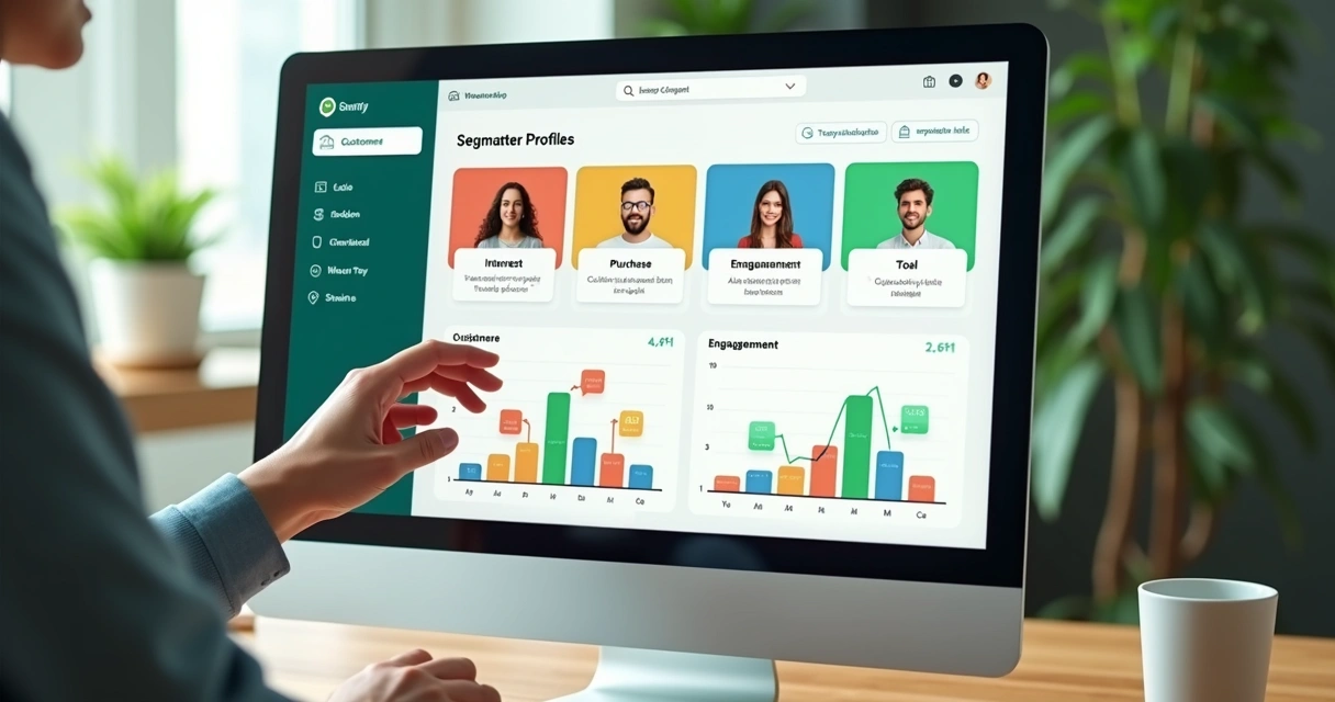 Painel de segmentação de clientes por perfil de interesse