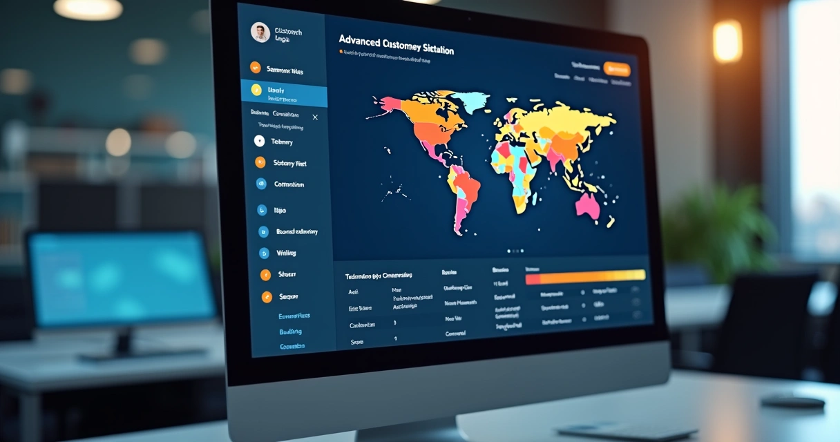 Filtro avançado de segmentação de clientes em painel digital 