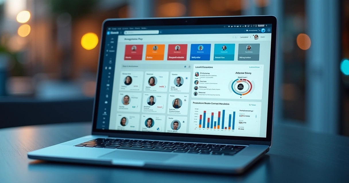 Segmentação de leads B2B pelo LinkedIn com ícones de cargos e personas 