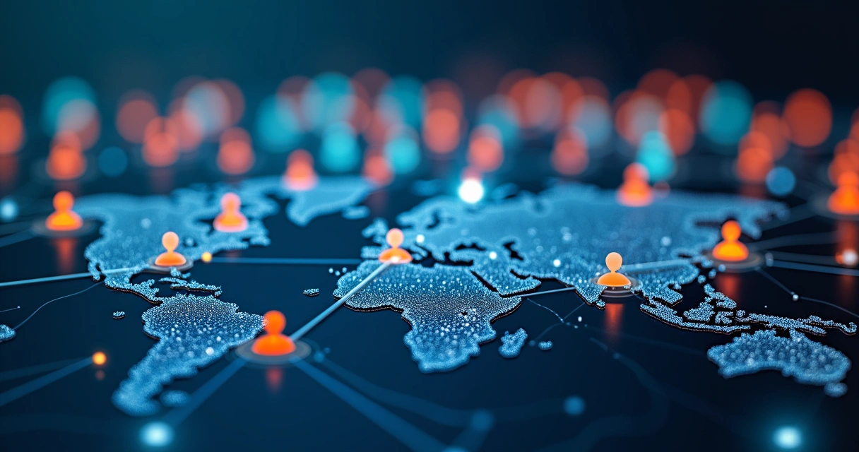 Gráfico de segmentação de perfis empresariais no LinkedIn 