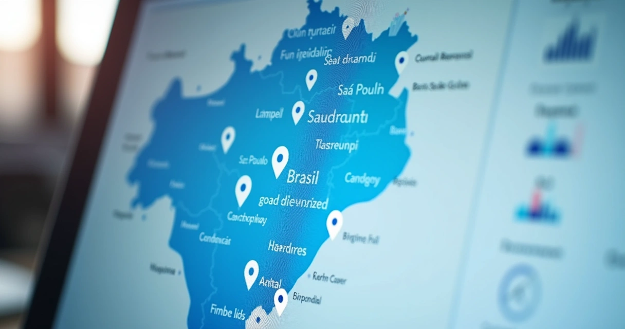 Segmentação de audiência entre Brasil e Europa no painel do LinkedIn