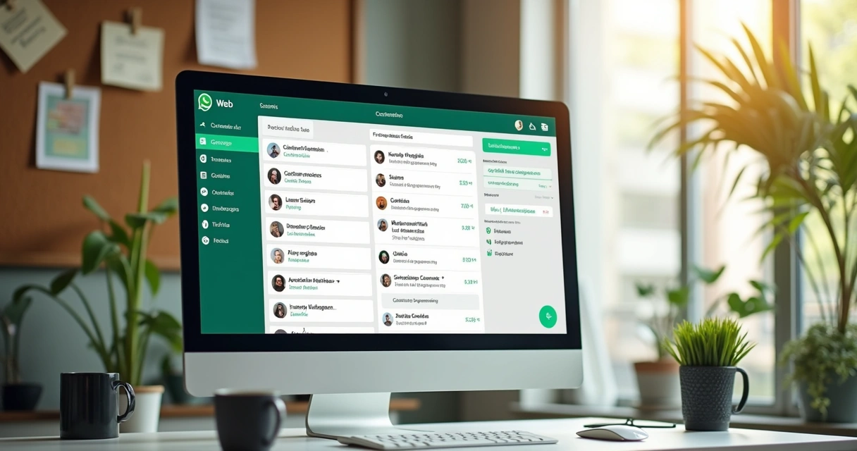 Segmentação de lista de clientes no WhatsApp com etiquetas coloridas e funil visual