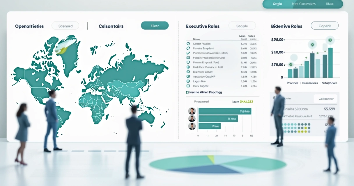 Como fazer busca de empresas e enriquecer seus dados B2B 3 Dashboard mostrando filtros de segmento, porte, localização e cargo para segmentação de empresas