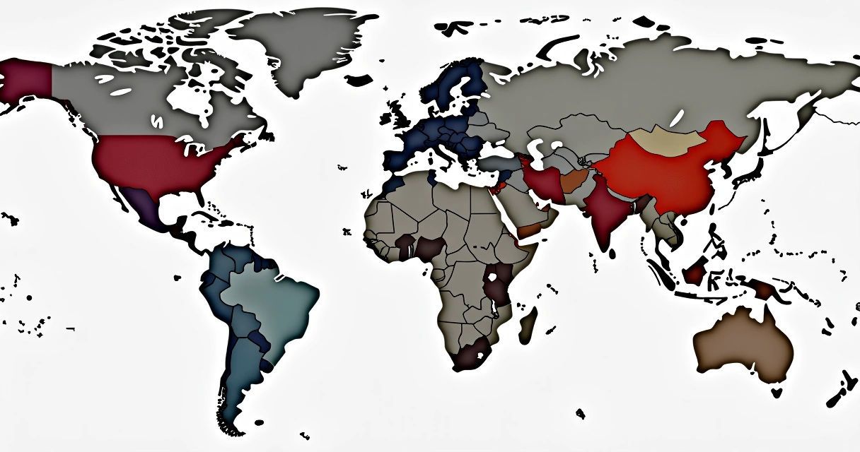 Mapa mostrando segmentação de leads B2B por região 