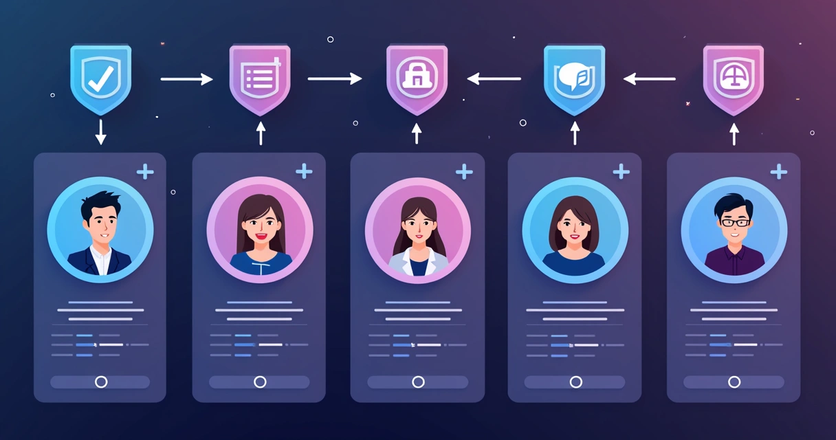 Segmentação de parceiros em diferentes perfis em um painel de controle 
