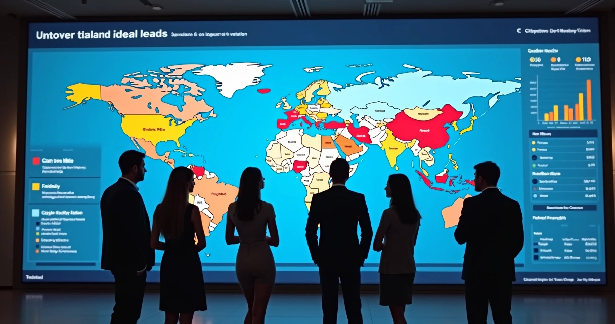 Equipe selecionando leads na tela com filtros avançados de segmento e porte 