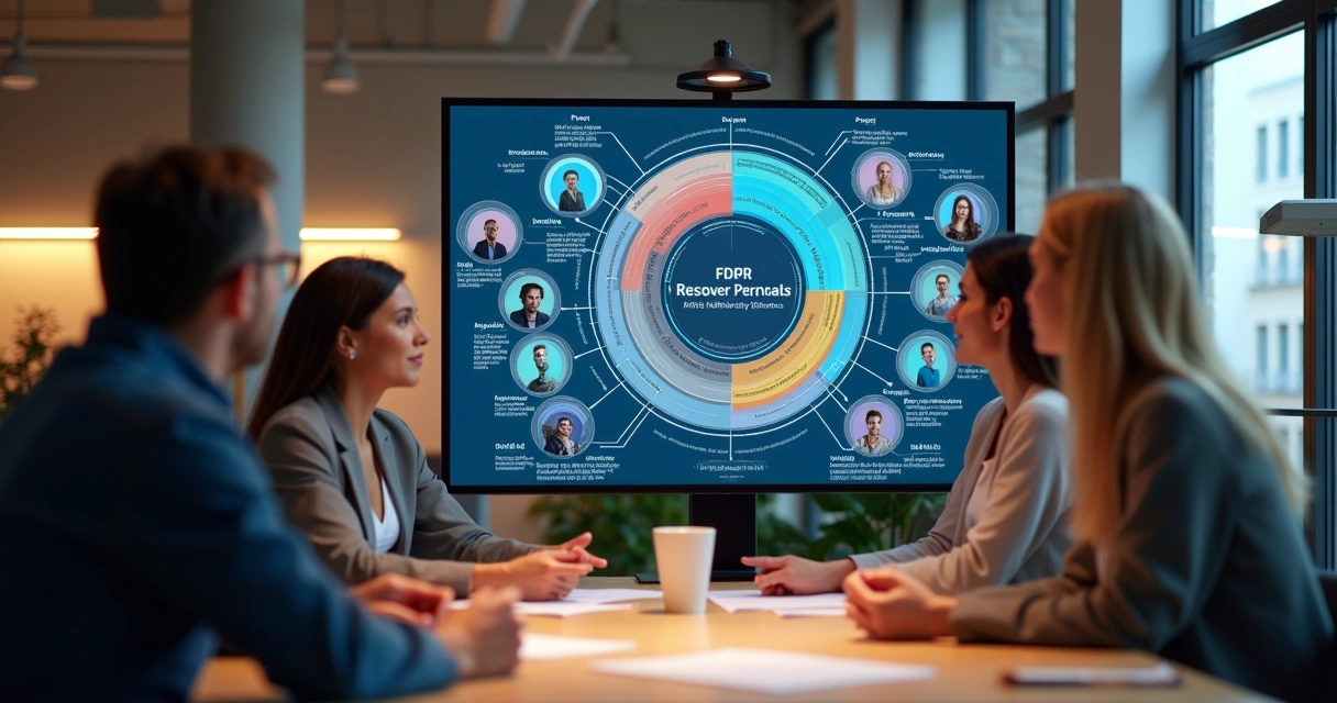 Equipe de marketing discutindo segmentação de anúncios com IA 