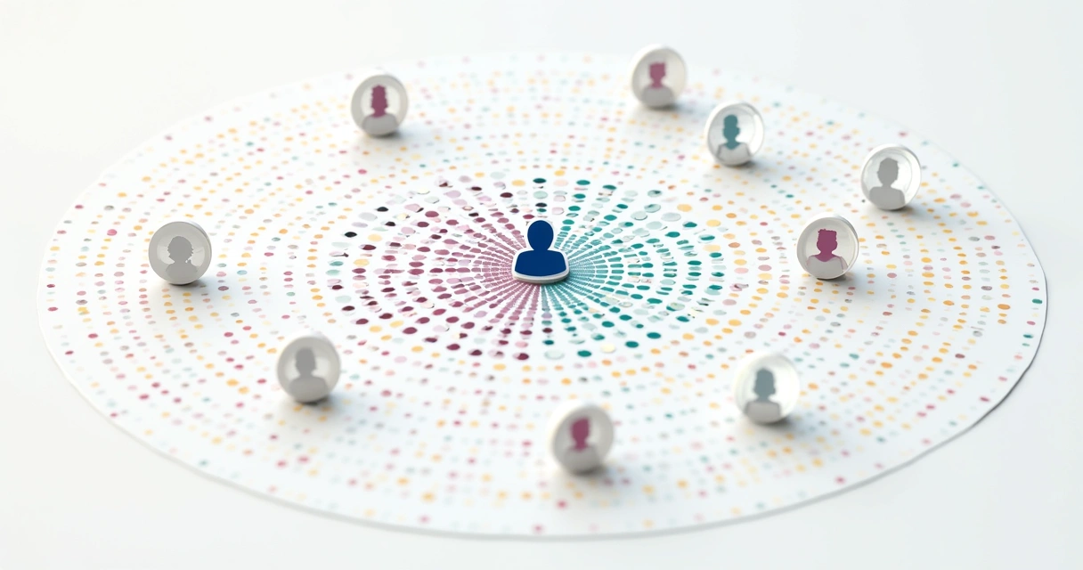 Exemplo visual de segmentação de público em campanhas digitais 