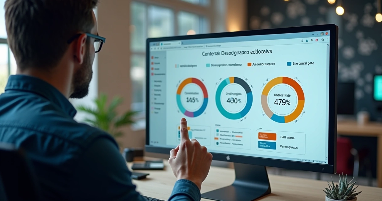 Diagrama colorido mostrando diferentes públicos segmentados por dados e interesses em campanhas digitais 