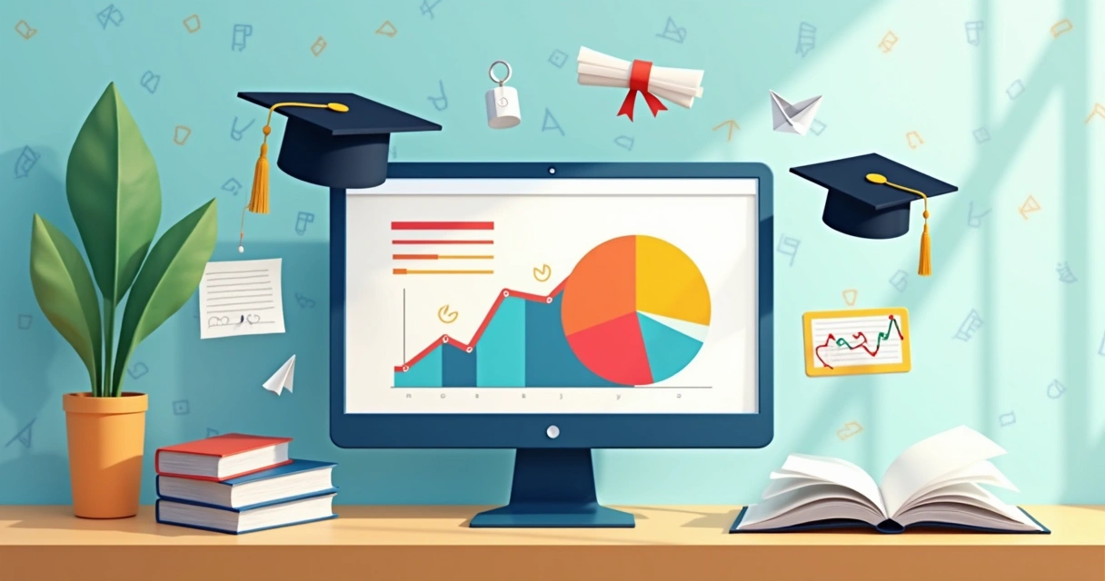 Gráfico de segmentação de público em campanhas digitais educativas 