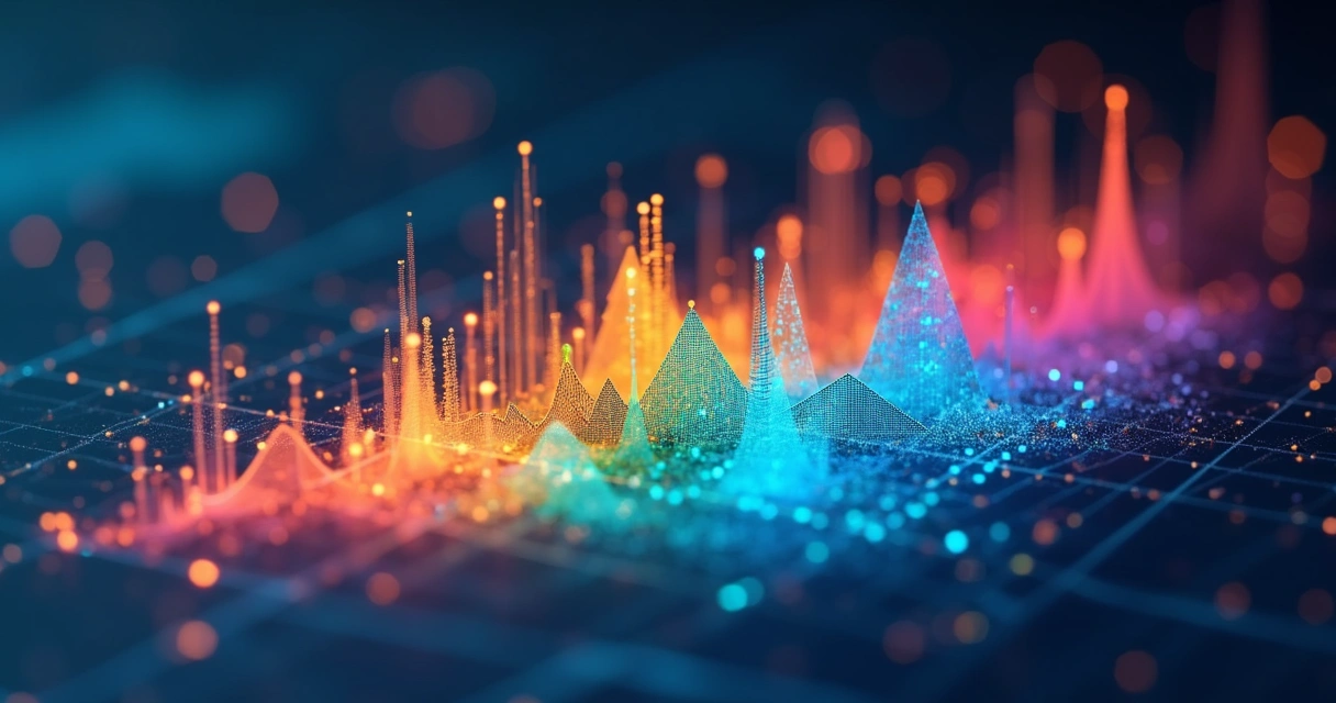 Gráfico colorido mostrando segmentos de público digital 