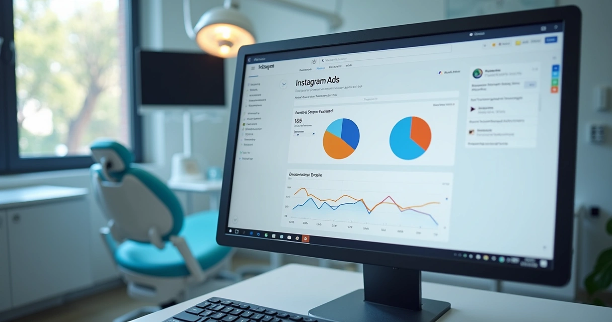 Segmentação de público para anúncios de clínica odontológica no computador