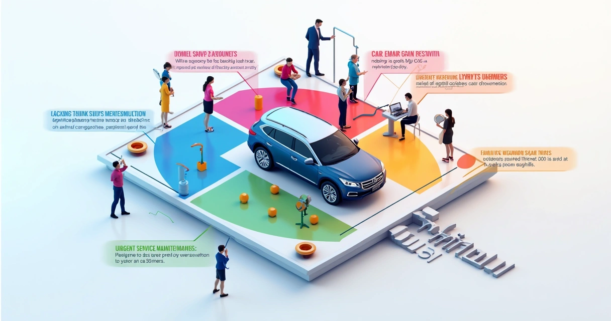 Diagrama de segmentação de clientes de oficina mecânica 