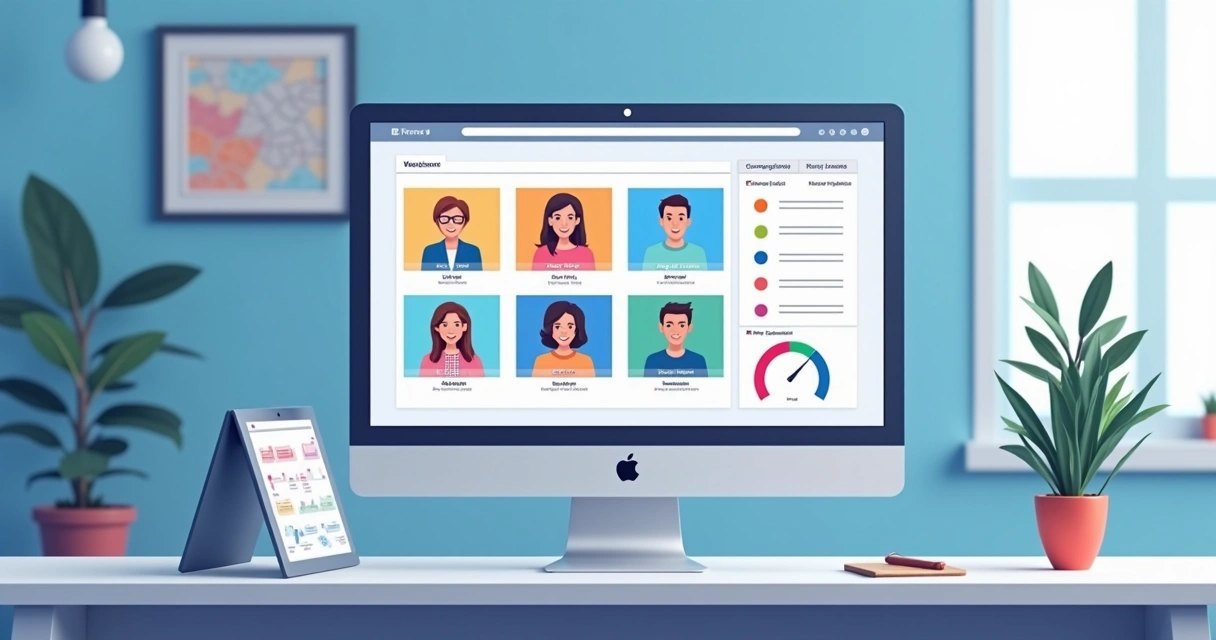 Tela ilustrando a segmentação de eleitores em um software de gestão política 