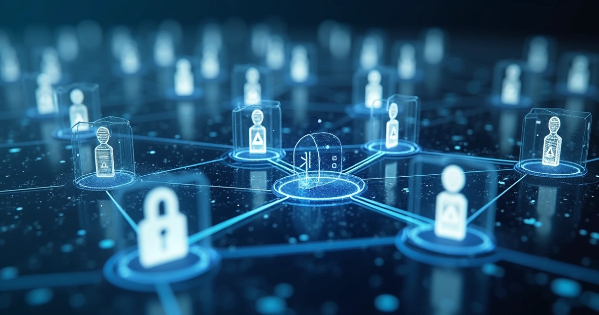 Diagrama visual de uma rede segmentada para segurança digital