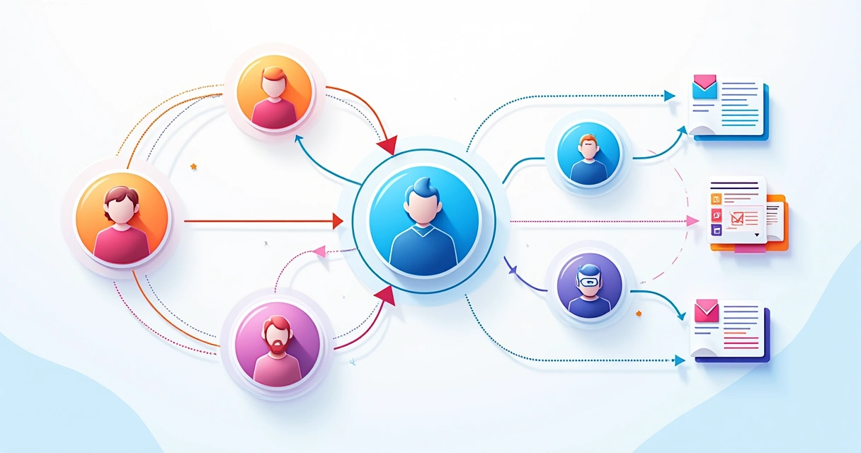 Gráfico colorido mostra segmentação de usuários em diferentes etapas do funil de vendas 