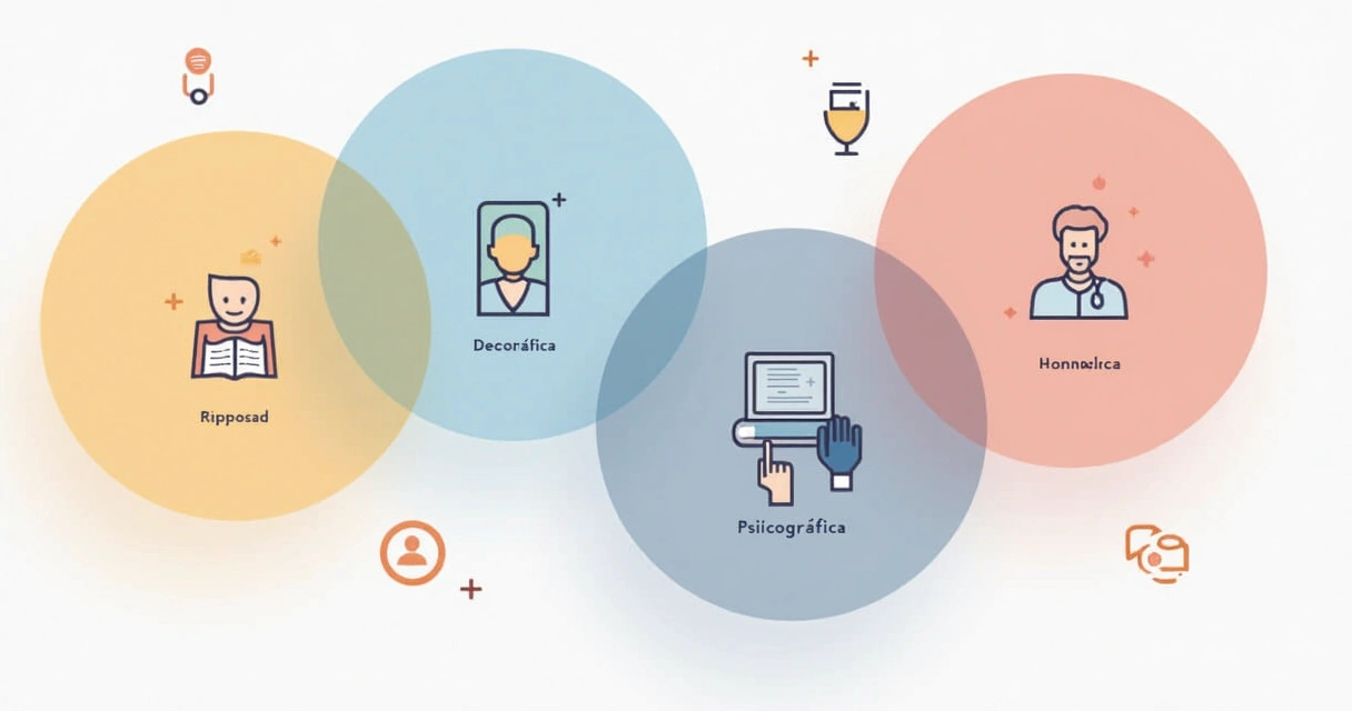 Quadro de segmentação de mercado multivariáveis 
