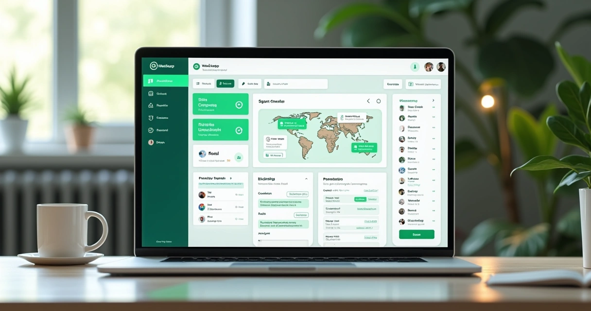 Interfaz con panel visual de segmentación de campañas en CRM 