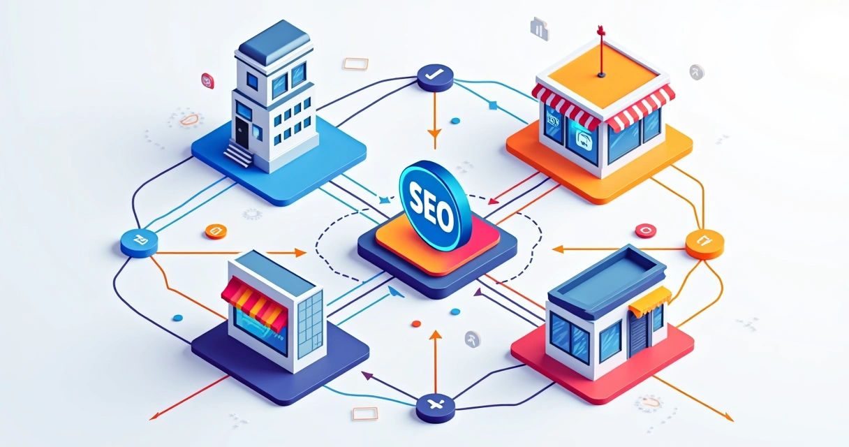 Empresas de setores diferentes se conectando digitalmente 