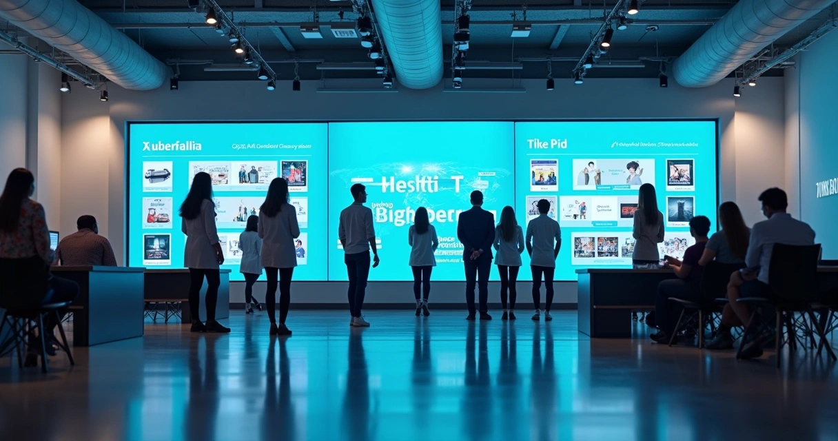 Empresas de vários segmentos em displays digitais 