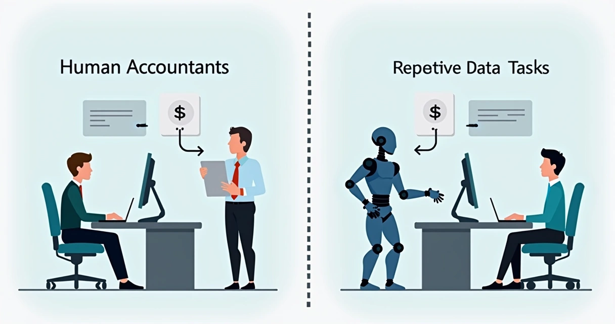 Diagrama de segregação de funções entre humanos e robôs 