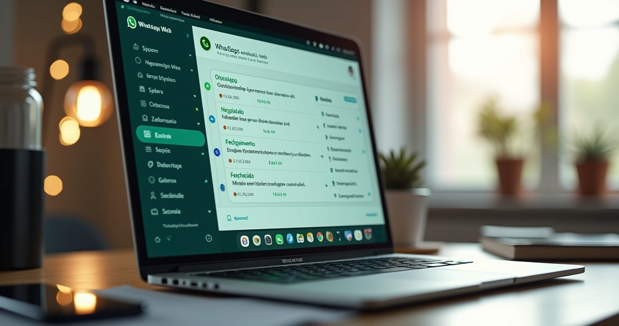 Representação visual de um funil de vendas com automação de mensagens no WhatsApp