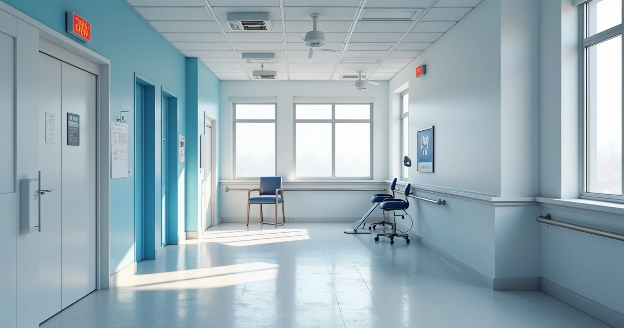 Sinalização de acessibilidade e dispositivos de segurança em clínica odontológica 