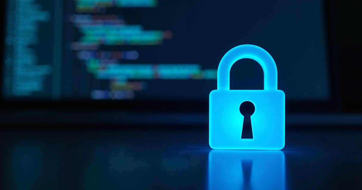 Proteção digital com ícones de cadeado e autenticação em dois fatores 