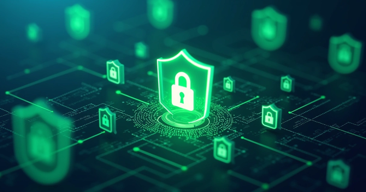 Interface de pagamento online protegida por cadeados e escudos virtuais 
