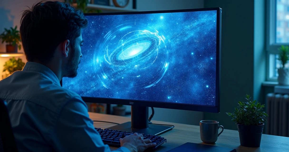 Tela de CRM com ícone de cadeado em ambiente de clínica moderna 