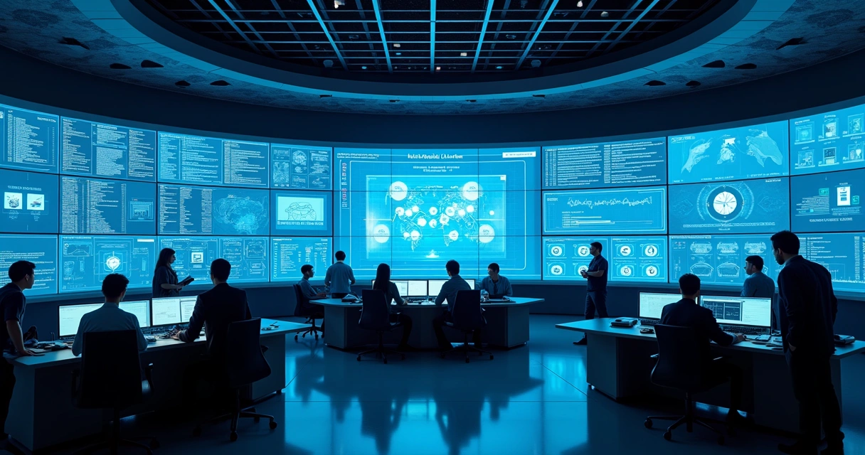 Monitor mostrando alertas de segurança e governança de dados em ambiente Microsoft Fabric 