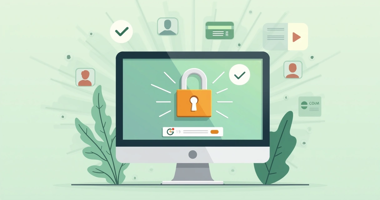 Computador protegido com cadeado digital em tela 