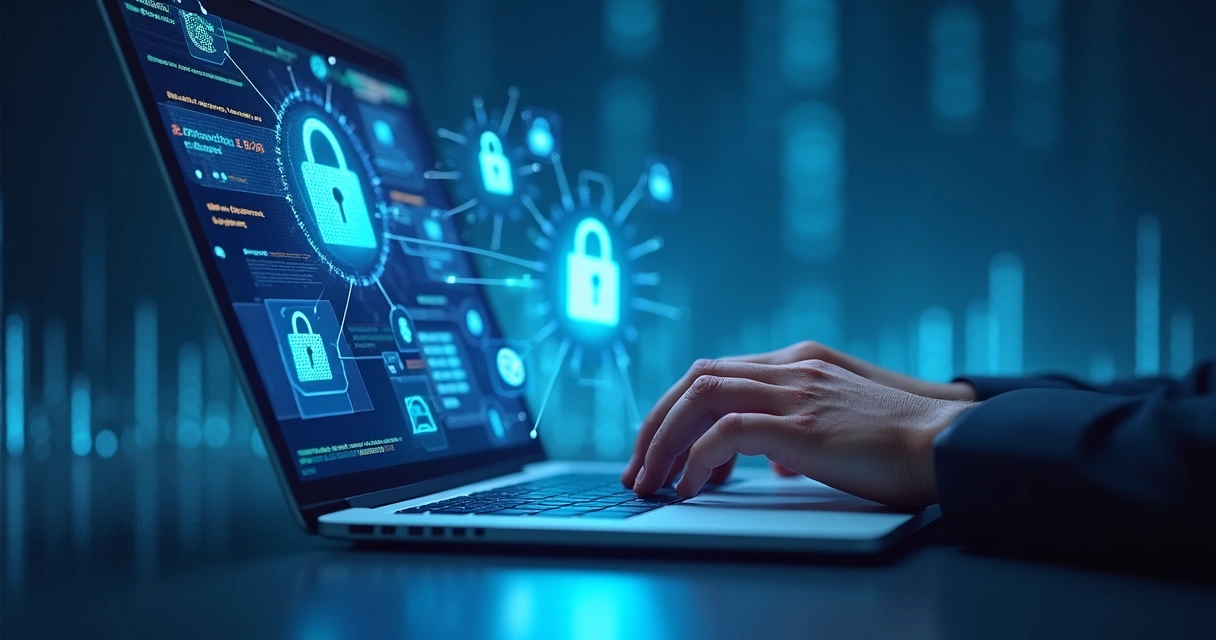 Representação visual da segurança dos dados em ERP 