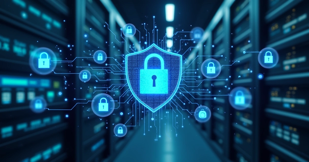 Representação visual de segurança de dados com IA 