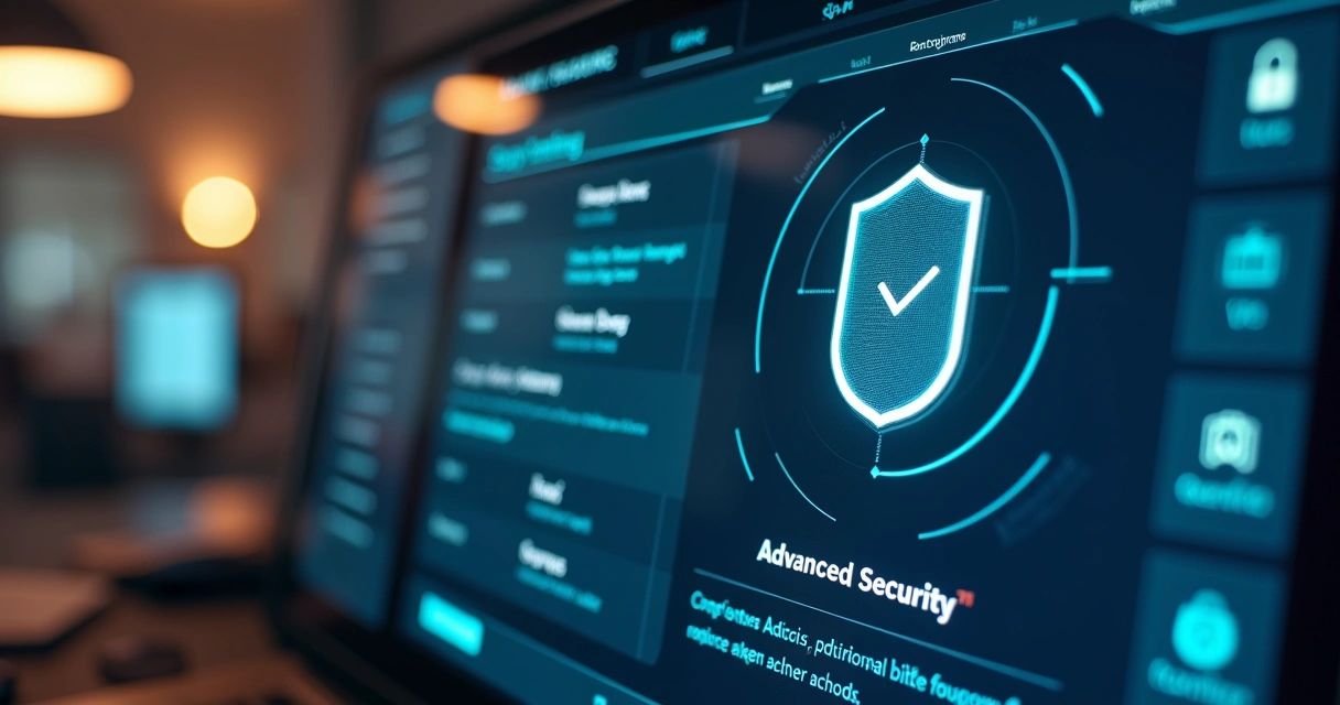 Interface do Notion com configuração de segurança e elementos visuais de criptografia 
