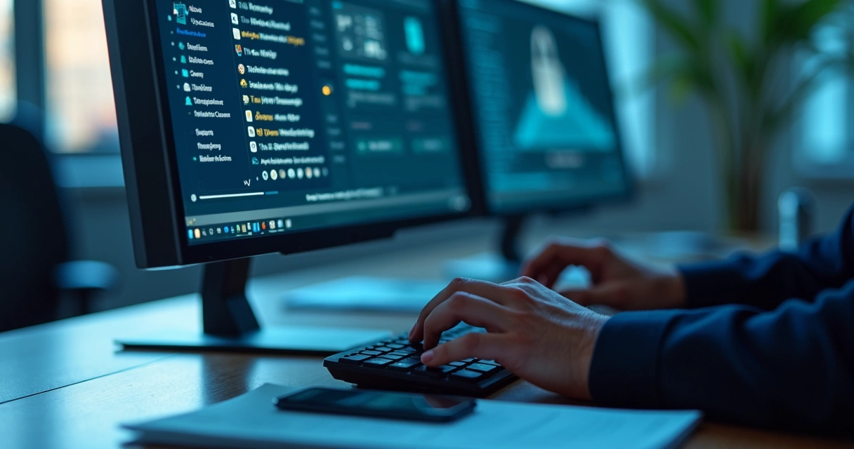 Tela com controle de acesso e proteção de dados em gabinete político 