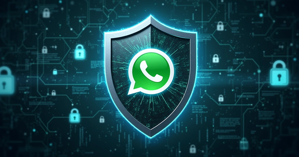 Representação gráfica da segurança de dados em monitoramento do WhatsApp 