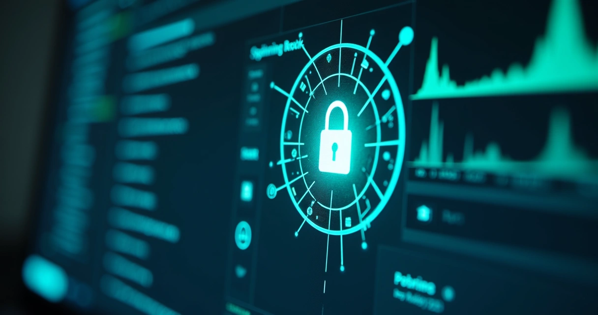 Cadeado digital em tela de e-commerce 