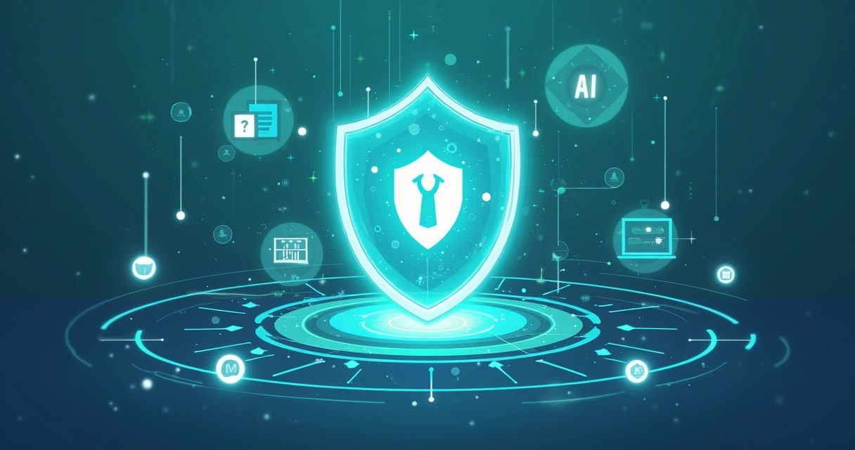 Proteção digital da marca com escudo de dados 