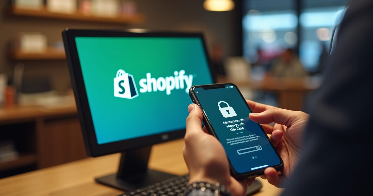 Loja usando checkout seguro por aproximação na Shopify 