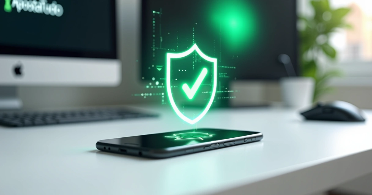 Tela de confirmação de pagamento PIX em ambiente seguro 