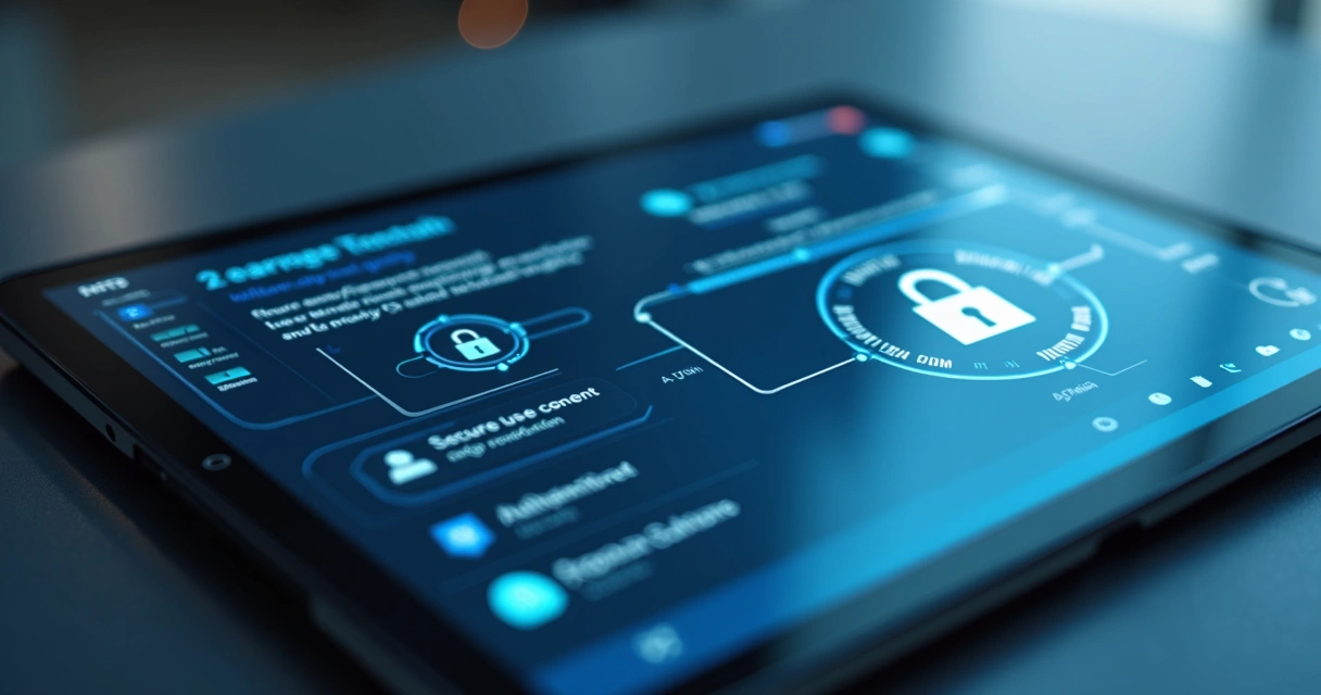 Painel de segurança digital de plataforma EAD corporativa mostrando autenticação em dois fatores 