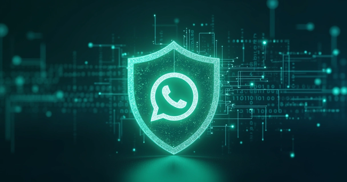 Representação de segurança de dados em automação WhatsApp 
