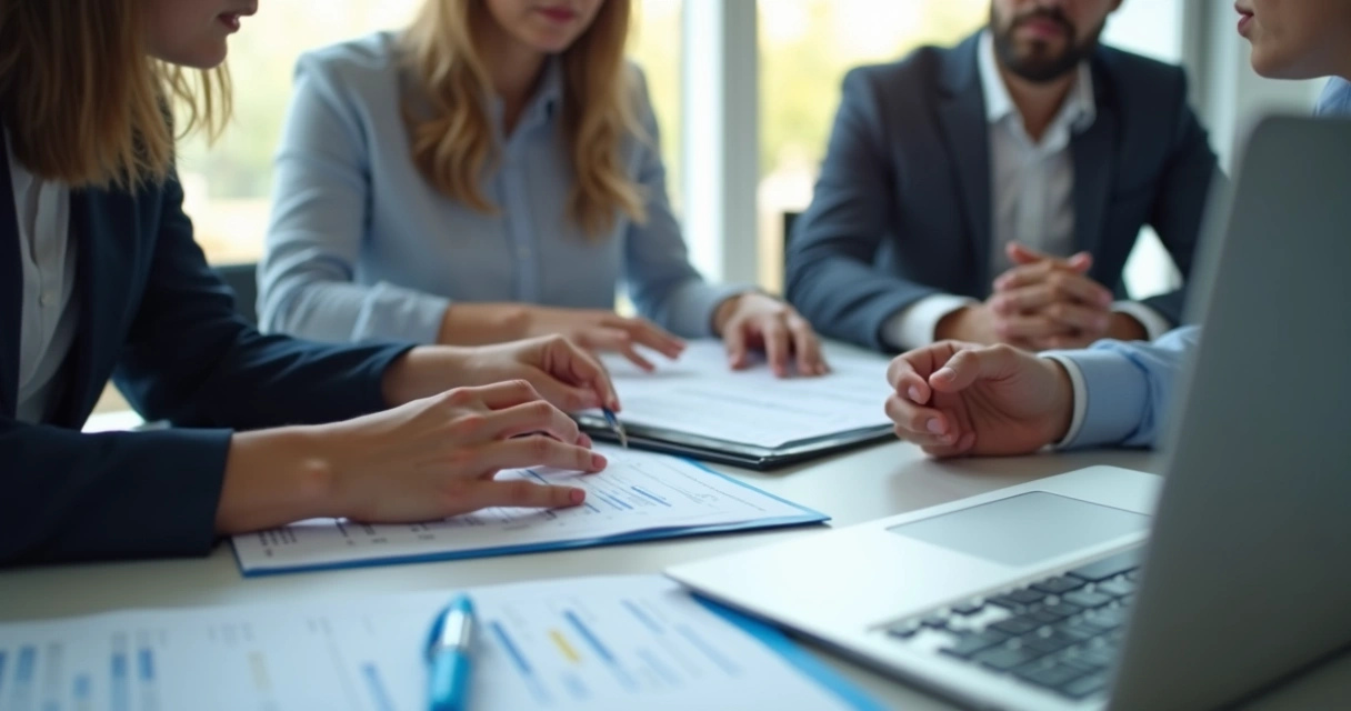 Gestor orientando equipe sobre registros digitais