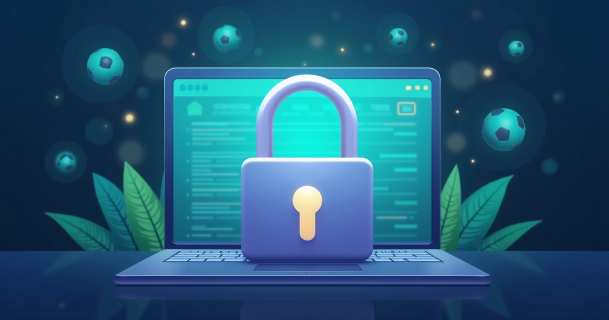 Ilustração de cadeado digital representando segurança online em site 